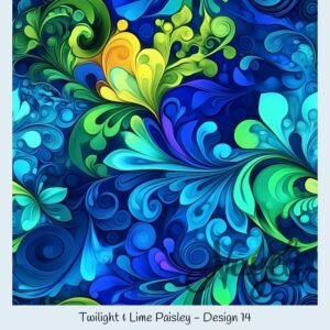 Twilight & Lime Paisley – Bild 15