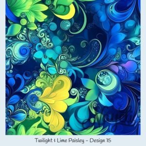 Twilight & Lime Paisley – Bild 16