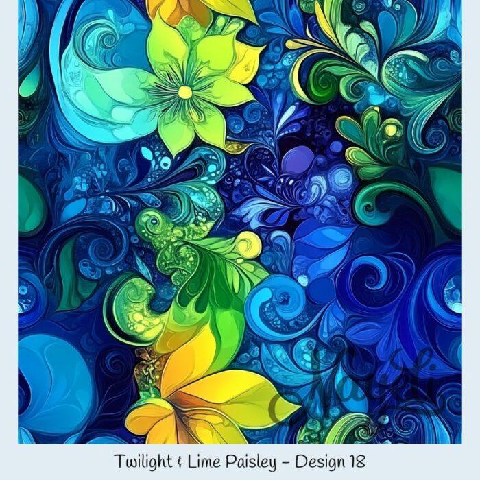 Twilight & Lime Paisley – Bild 19