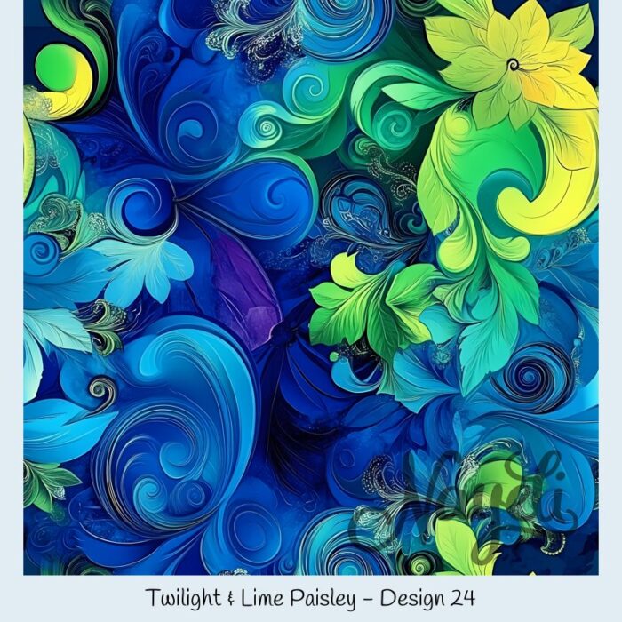 Twilight & Lime Paisley – Bild 25