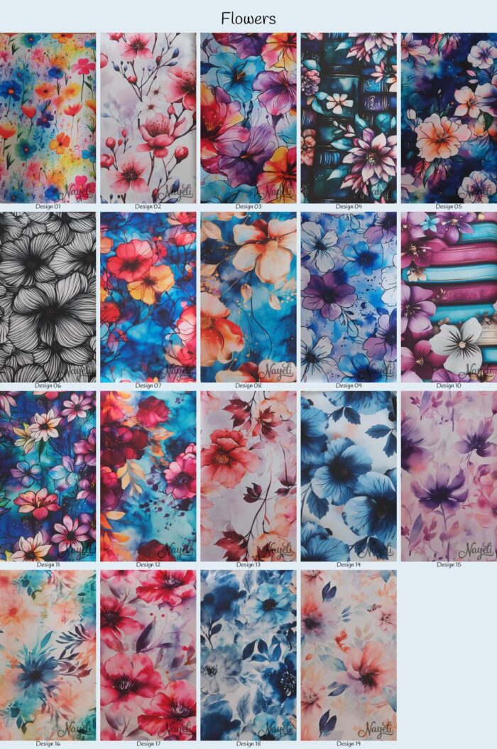 Wasserfester Canvas  Flowers – Bild 1