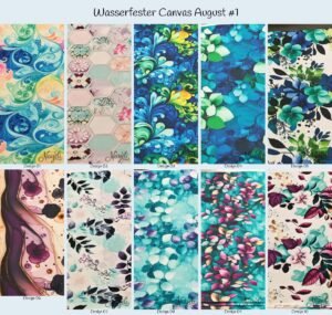 Wasserfester Canvas August #1
