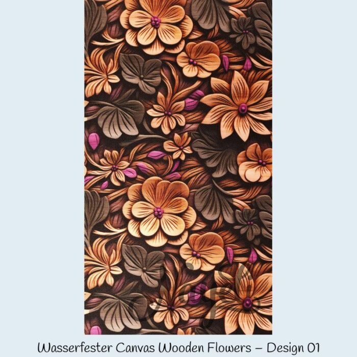 Wasserfester Canvas Wooden Flowers – Bild 2