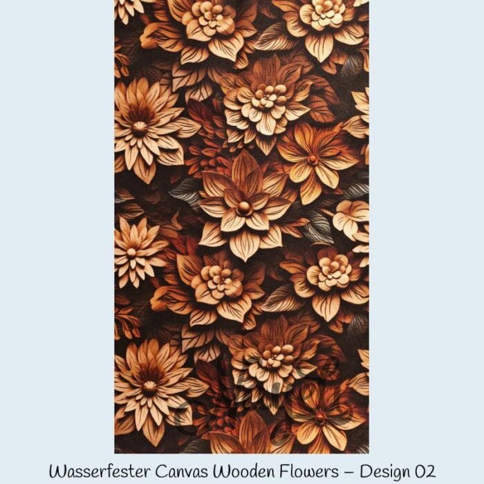 Wasserfester Canvas Wooden Flowers – Bild 3