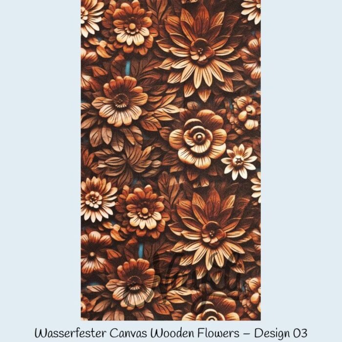 Wasserfester Canvas Wooden Flowers – Bild 4