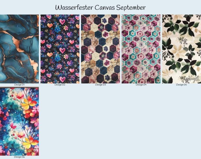Wasserfester Canvas September – Bild 1