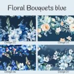 Floral Bouquets blue