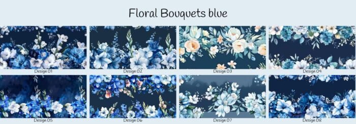 Floral Bouquets blue – Bild 1