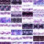 Floral Mandala Borders purple