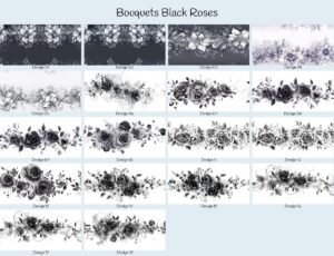 Bouquets Black Roses