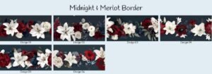 Midnight & Merlot Border