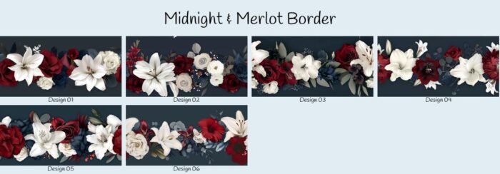 Midnight & Merlot Border – Bild 1