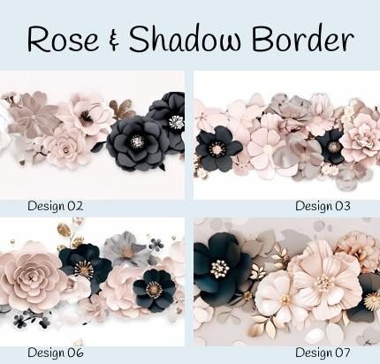 Rose & Shadow Border