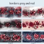 borders grey and red