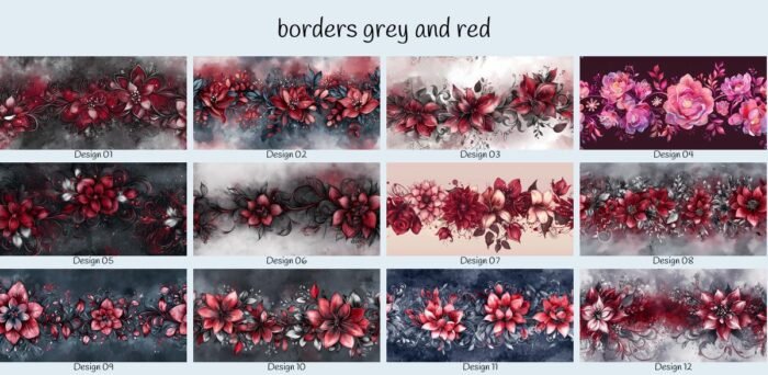 borders grey and red – Bild 1