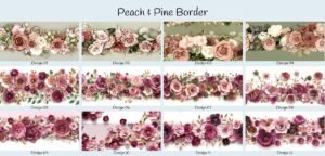 Peach & Pine Border