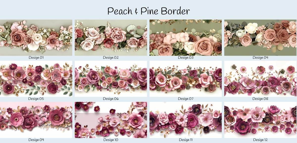 R25_08 Peach & Pine Border – Bild 1