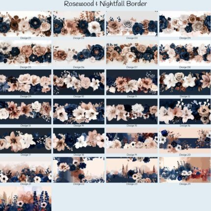 Rosewood & Nightfall Border