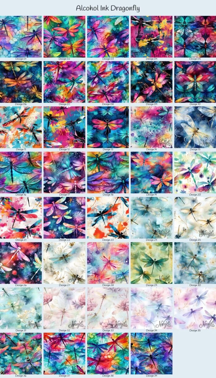 Alcohol Ink Dragonfly – Bild 1