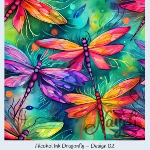 Alcohol Ink Dragonfly – Bild 3