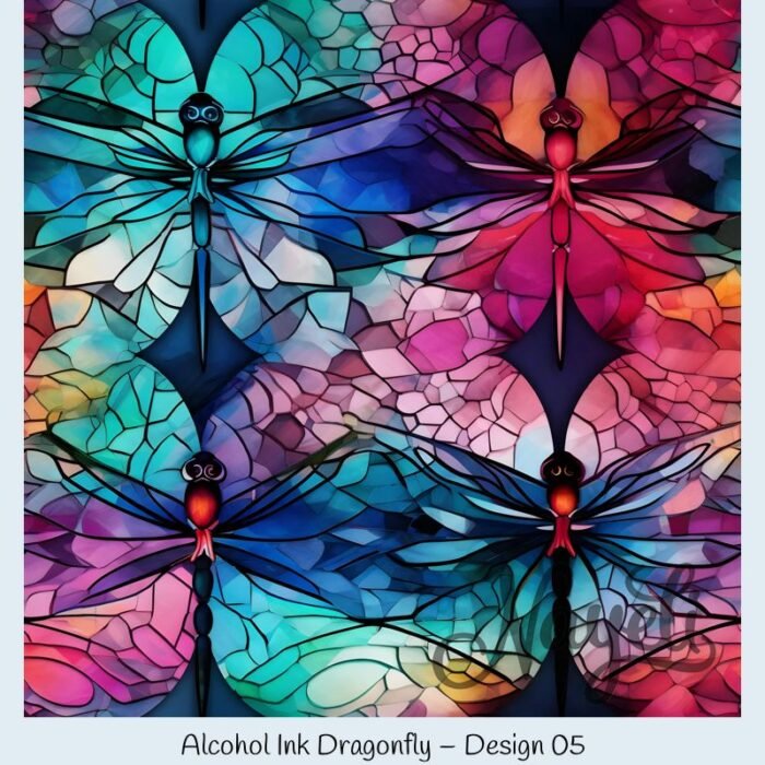 Alcohol Ink Dragonfly – Bild 6