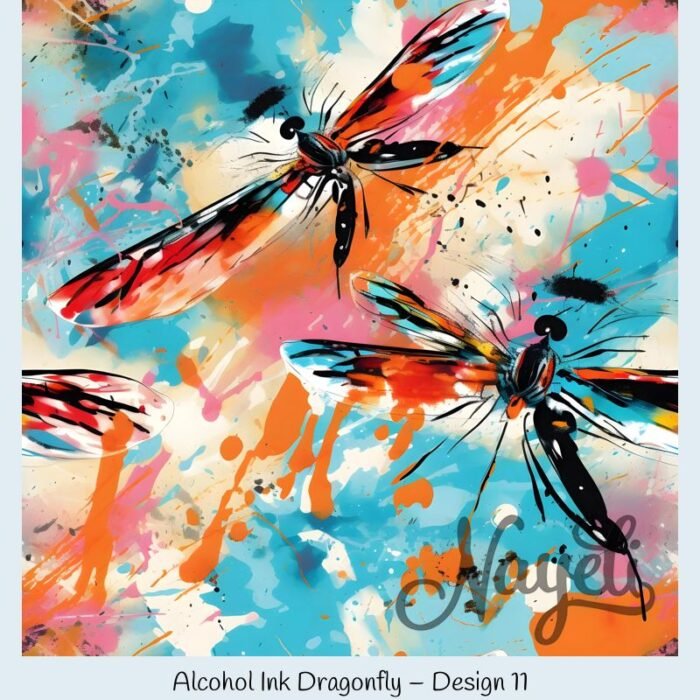 Alcohol Ink Dragonfly – Bild 12