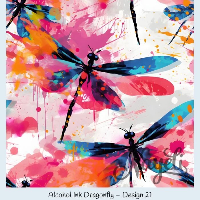 Alcohol Ink Dragonfly – Bild 22