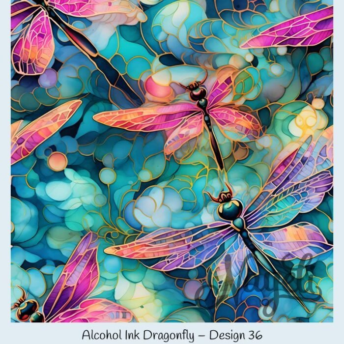 Alcohol Ink Dragonfly – Bild 37