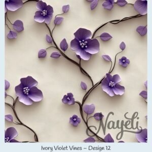 Ivory Violet Vines – Bild 13