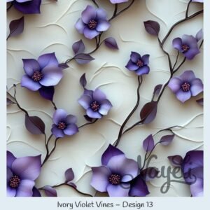 Ivory Violet Vines – Bild 14