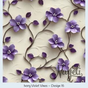 Ivory Violet Vines – Bild 16