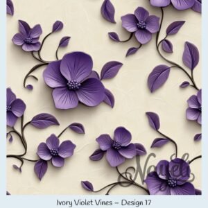 Ivory Violet Vines – Bild 18