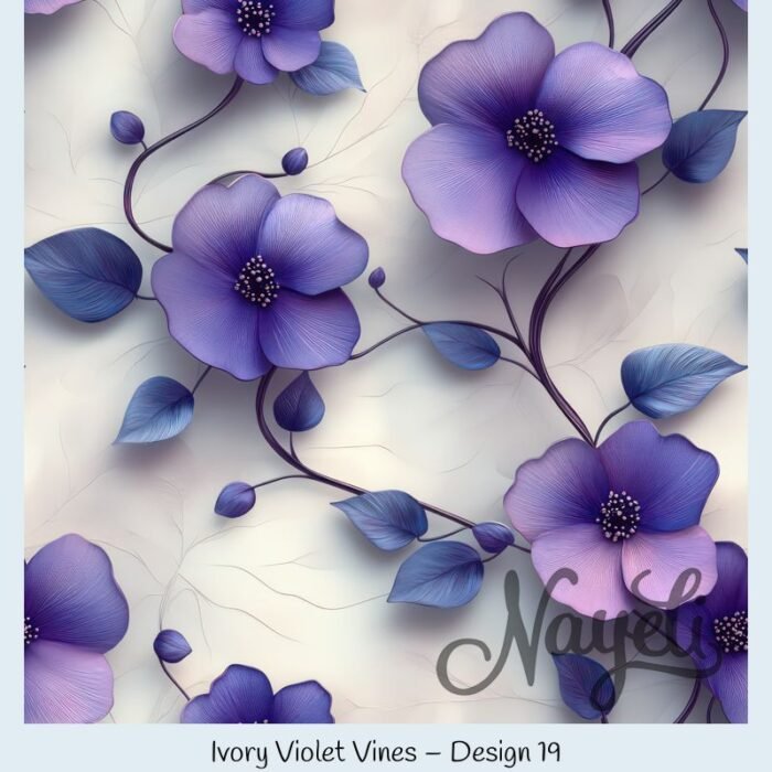 Ivory Violet Vines – Bild 20