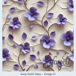 Ivory Violet Vines – Bild 22