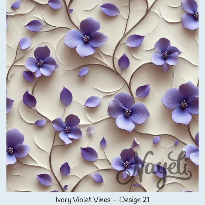 Ivory Violet Vines – Bild 22