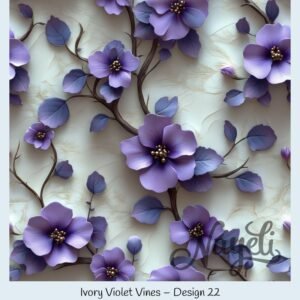 Ivory Violet Vines – Bild 23