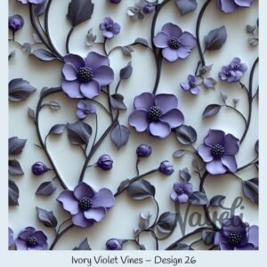 Ivory Violet Vines – Bild 27