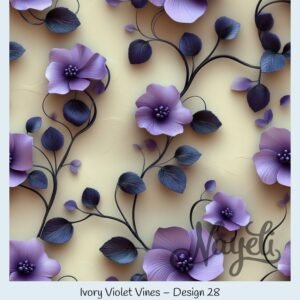 Ivory Violet Vines – Bild 29