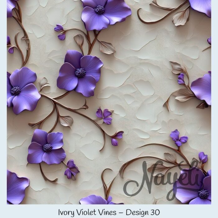 Ivory Violet Vines – Bild 31