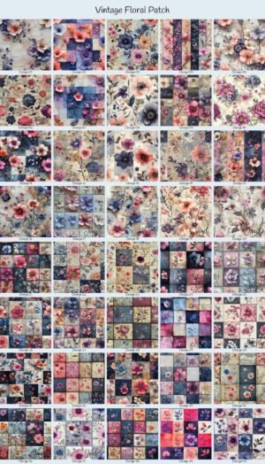 Vintage Floral Patch