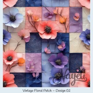 Vintage Floral Patch – Bild 3