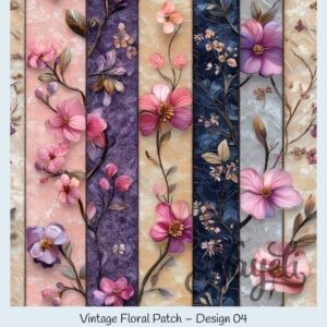 Vintage Floral Patch – Bild 5