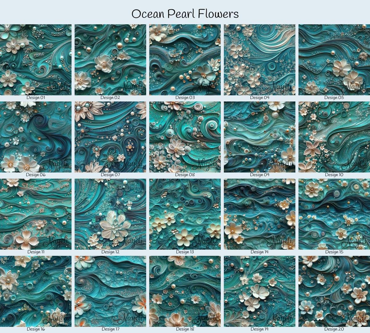 R40_04 Ocean Pearl Flowers – Bild 1