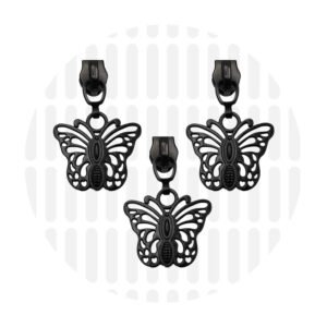 Zipper "Butterfly" - 3 Stück – Bild 3