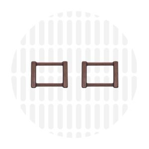 Rechteckring Modern 25mm - 2 Stück