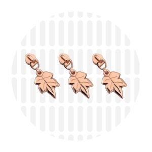 Zipper "Leaf 2" - 3 Stück – Bild 4