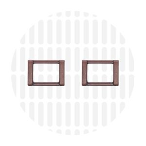 Rechteckring "Modern" 19mm - 2 Stück