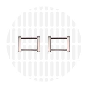 Rechteckring "Modern" 19mm - 2 Stück – Bild 4