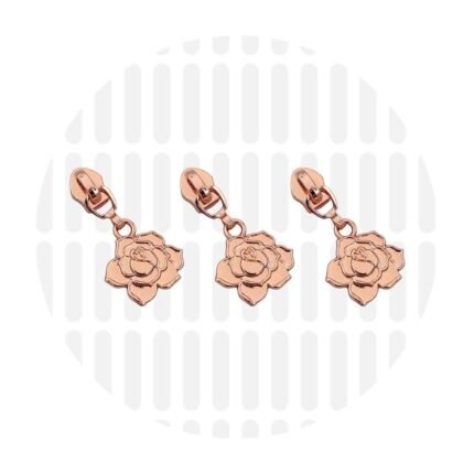 Zipper "Rose Flower"  - Multipack