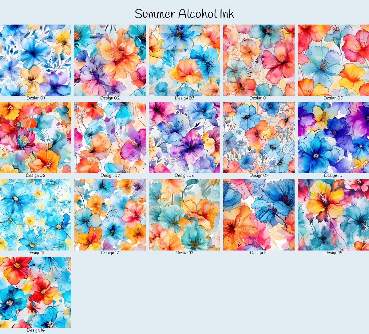 R03_46 Summer Alcohol Ink – Bild 1